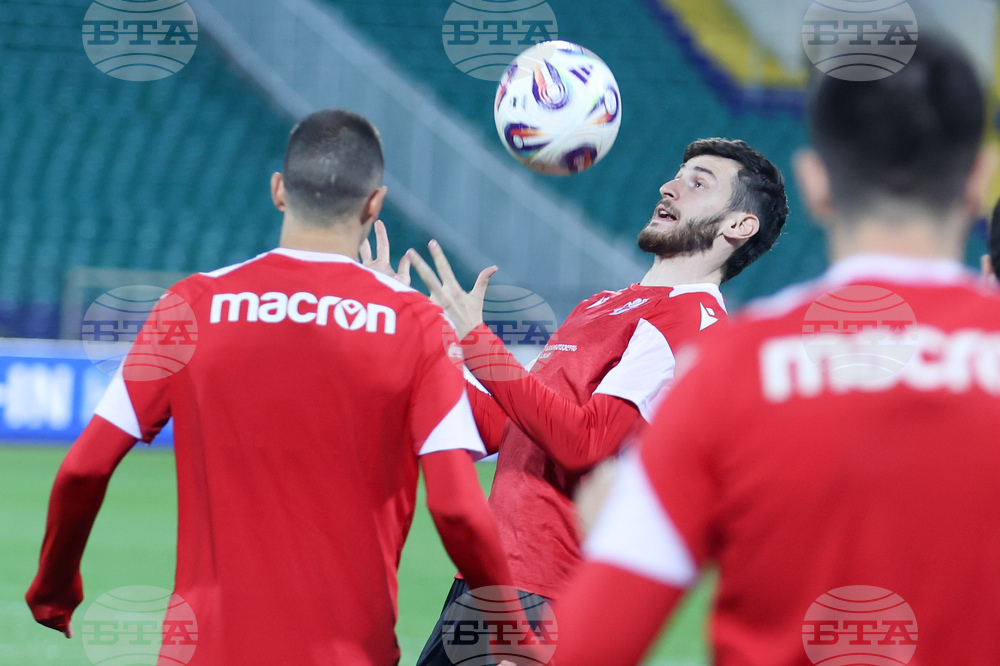 Футбол - Грузия - национален отбор - открита тренировка