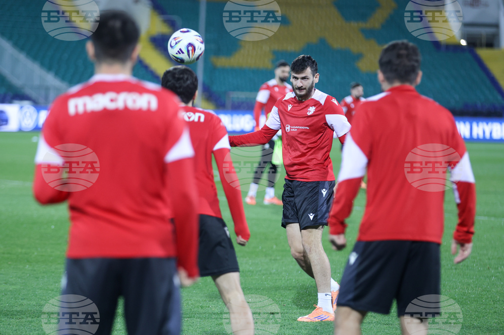 Футбол - Грузия - национален отбор - открита тренировка