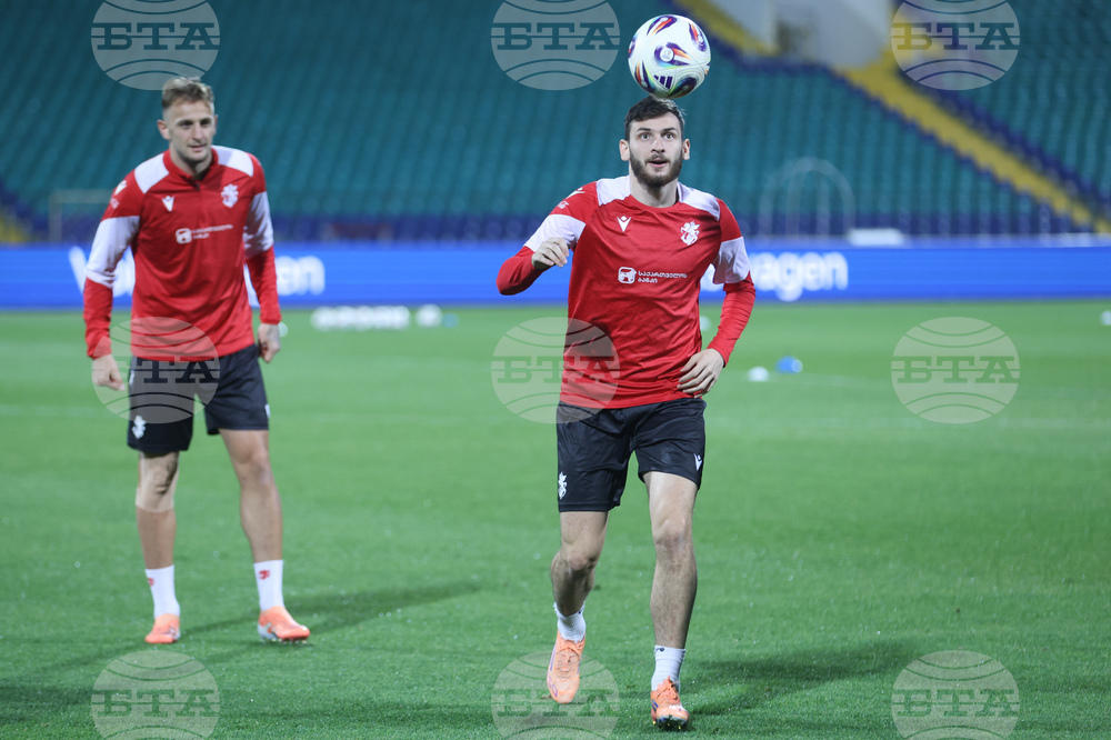 Футбол - Грузия - национален отбор - открита тренировка