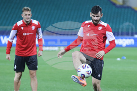 Футбол - Грузия - национален отбор - открита тренировка