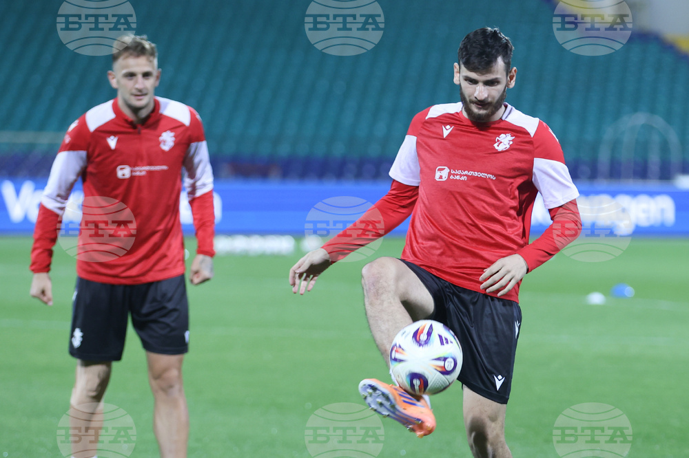 Футбол - Грузия - национален отбор - открита тренировка