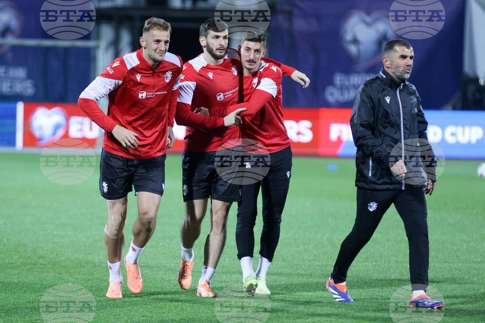 Футбол - Грузия - национален отбор - открита тренировка