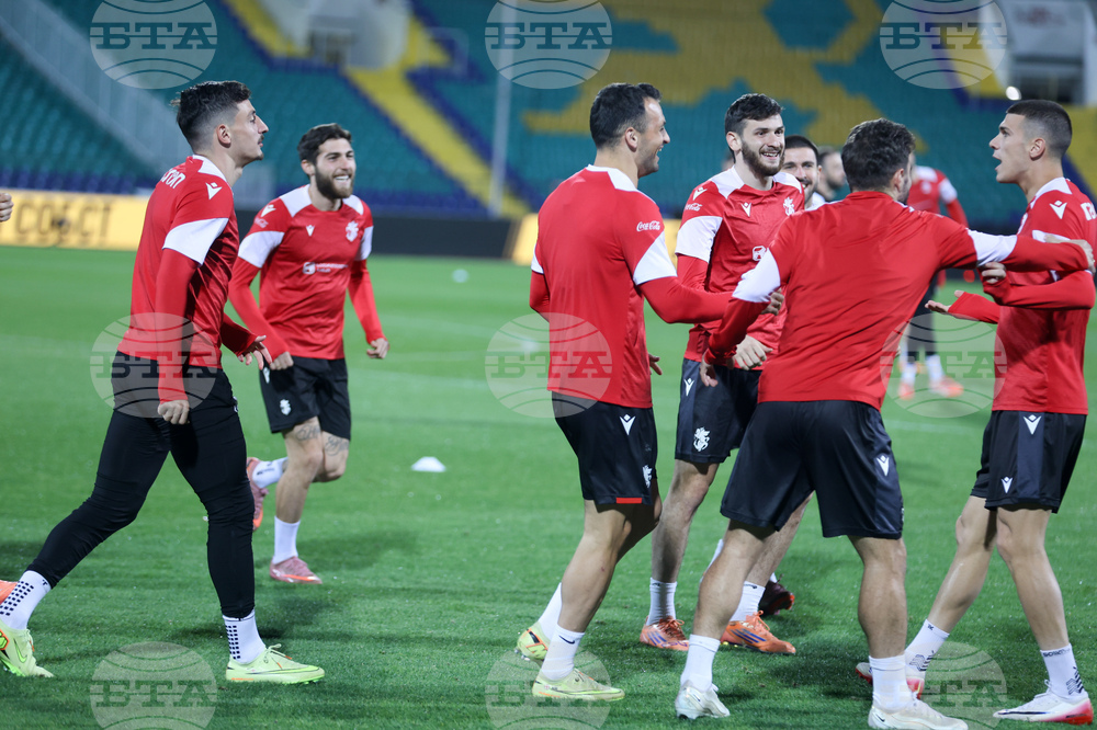 Футбол - Грузия - национален отбор - открита тренировка