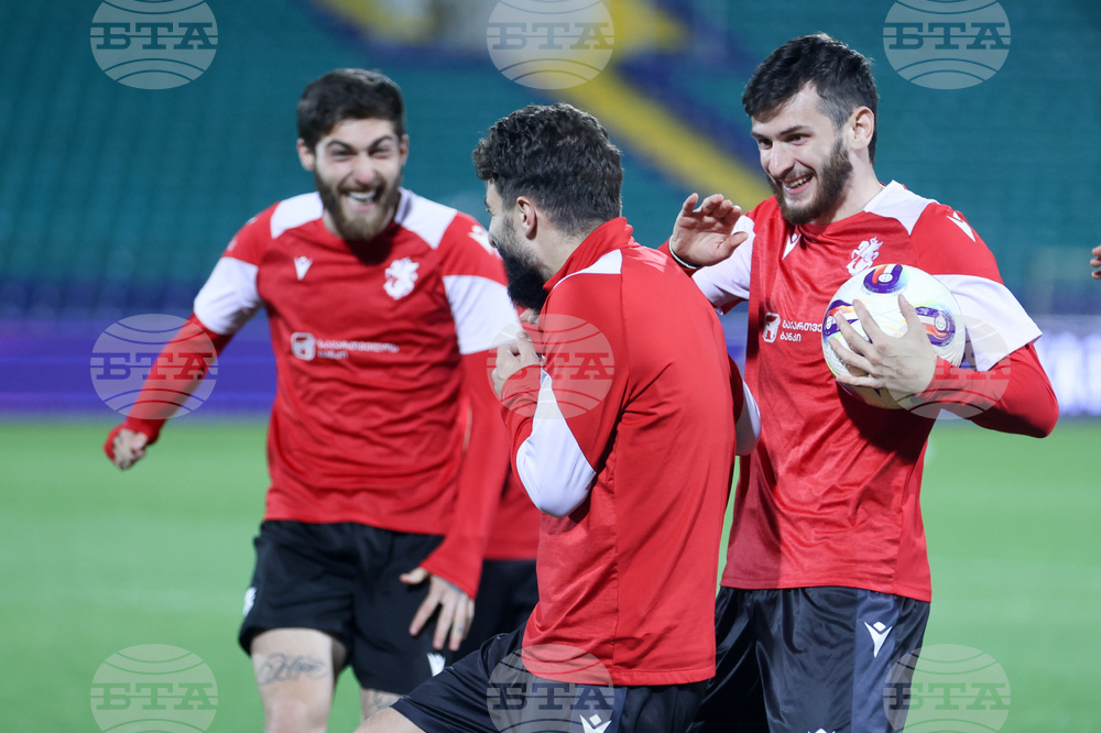 Футбол - Грузия - национален отбор - открита тренировка