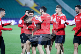 Футбол - Грузия - национален отбор - открита тренировка