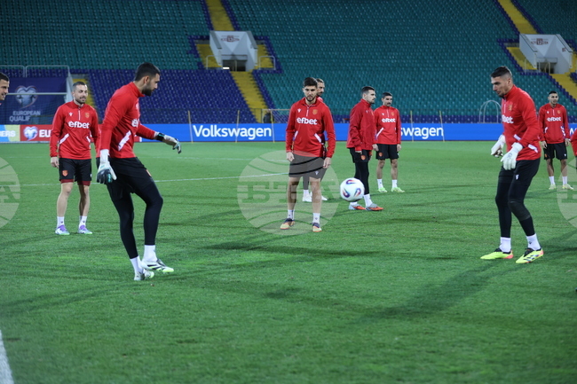 Футбол - България - национален отбор - открита тренировка