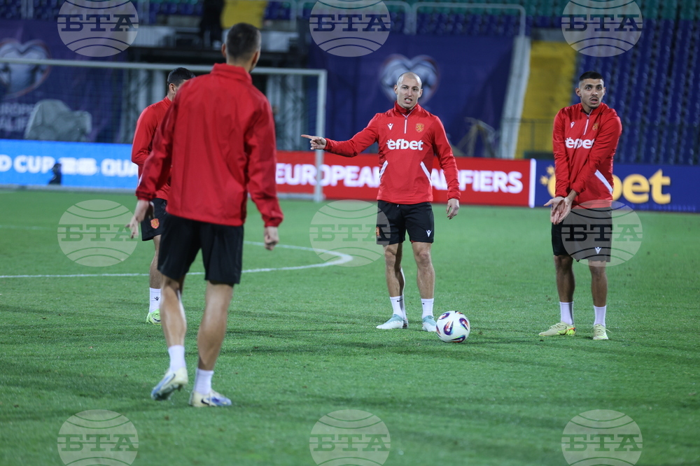 Футбол - България  - национален отбор  - открита тренировка