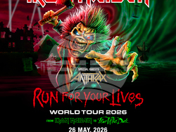 Anthrax е специален гост на Iron Maiden в София за концерта на 26 май догодина, визия – Fest Team