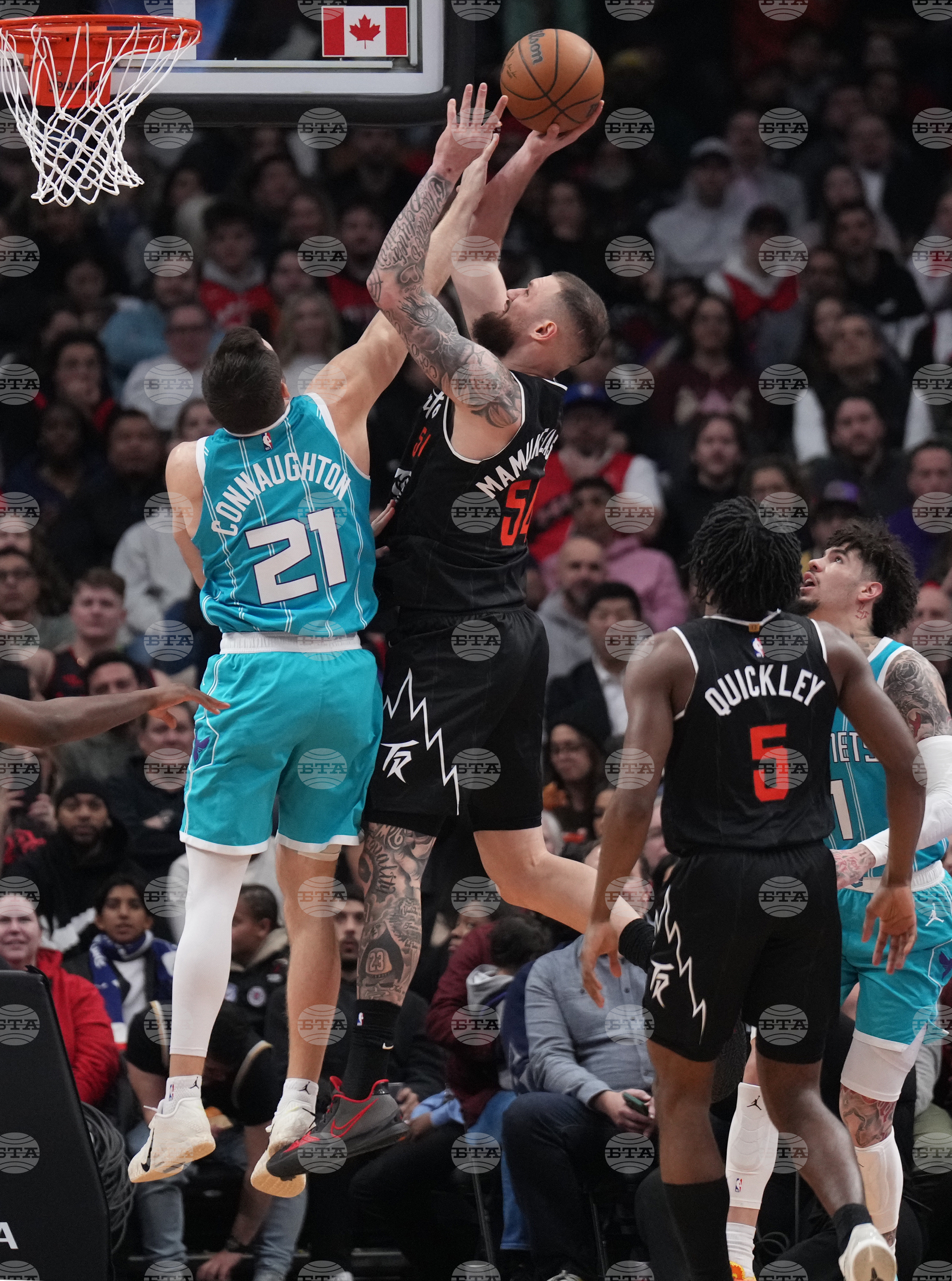 Raptors Hornets Basketball