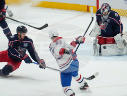 APTOPIX Canadiens Blue Jackets Hockey