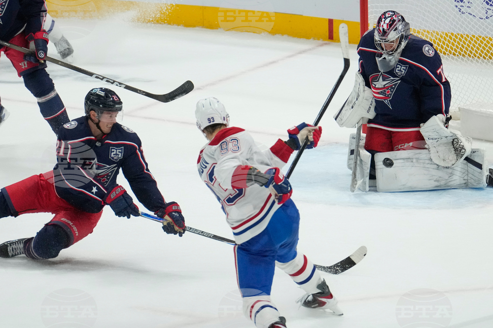 APTOPIX Canadiens Blue Jackets Hockey