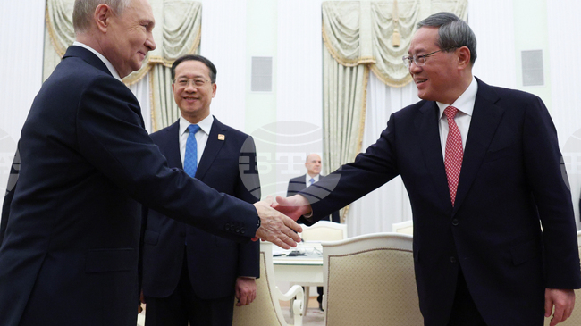 Китайският премиер се е срещнал вчера в Москва с Путин, съобщи Синхуа