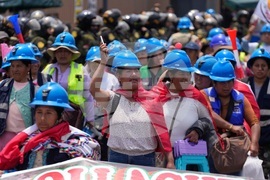 Peru Miners Protest