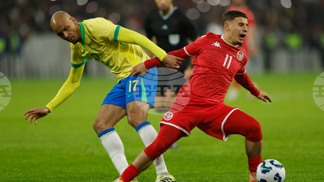 Бразилия пропусна дузпа и не успя да победи Тунис в контрола