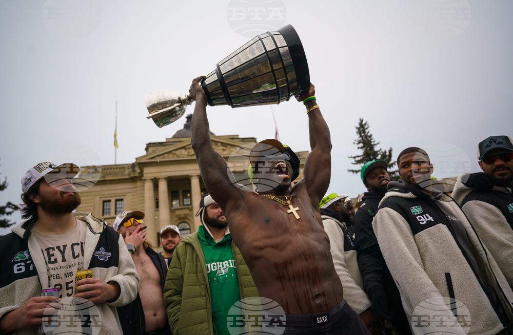 CFL Grey Cup Roughriders Parade Football