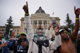 CFL Grey Cup Roughriders Parade Football