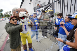 Pepsi x Rams Free Lunch Event at East Los Tacos with Puka Nacua