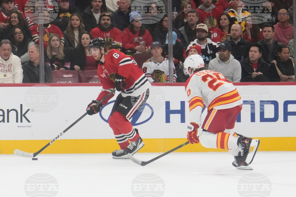 Flames Blackhawks Hockey