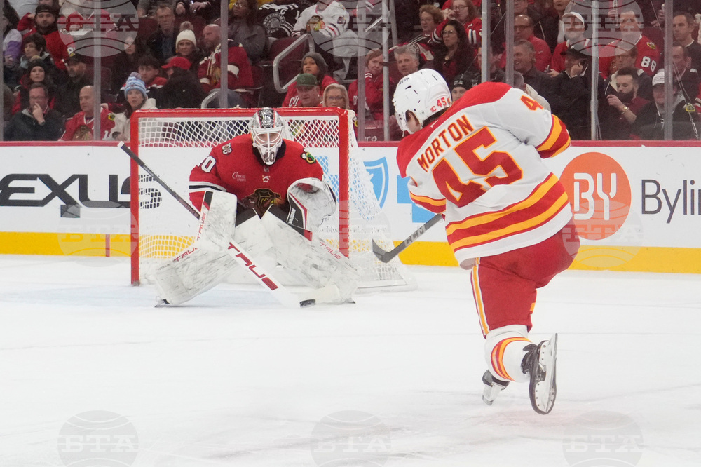 Flames Blackhawks Hockey