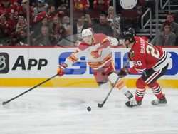 Flames Blackhawks Hockey