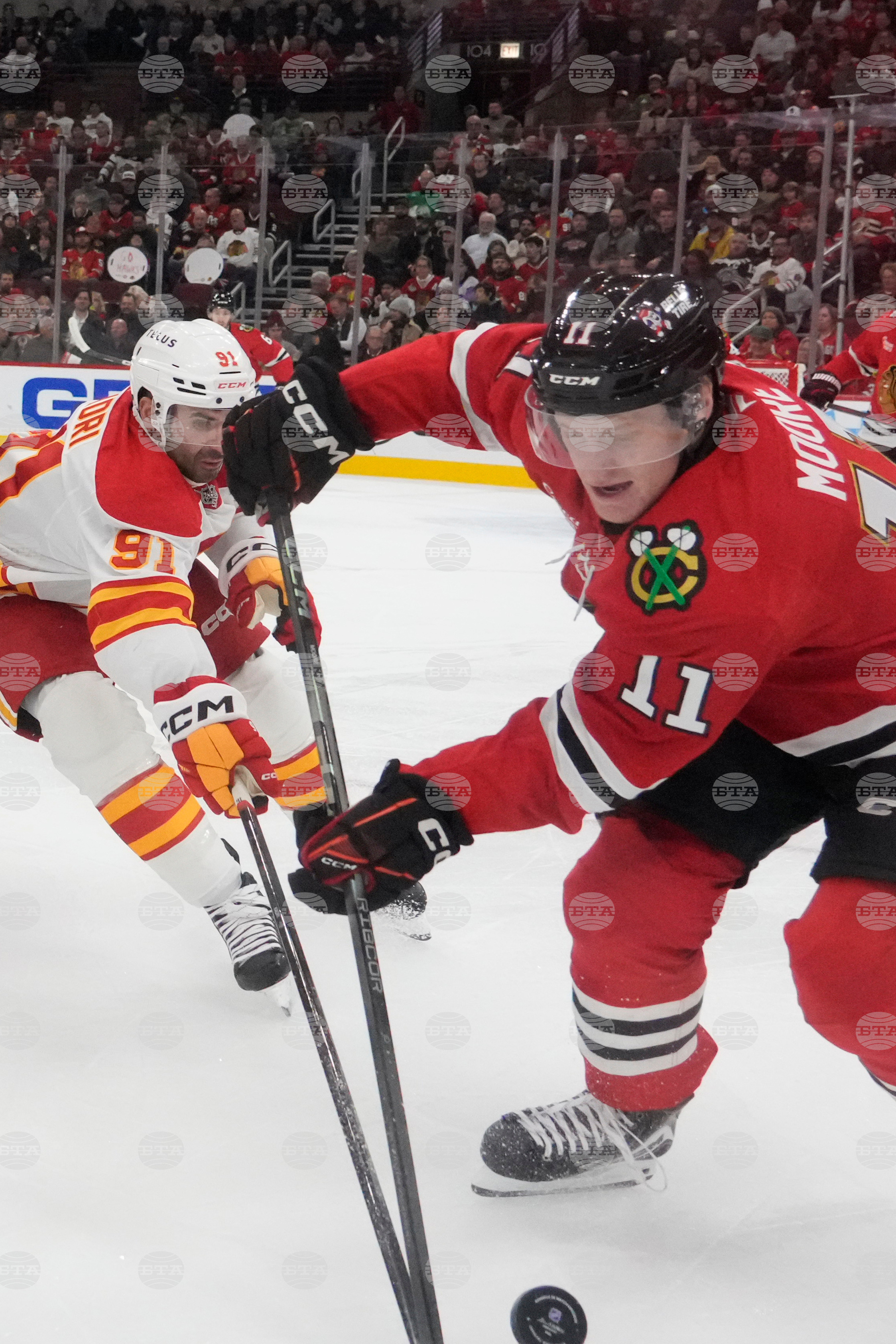 Flames Blackhawks Hockey