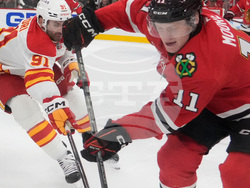 Flames Blackhawks Hockey