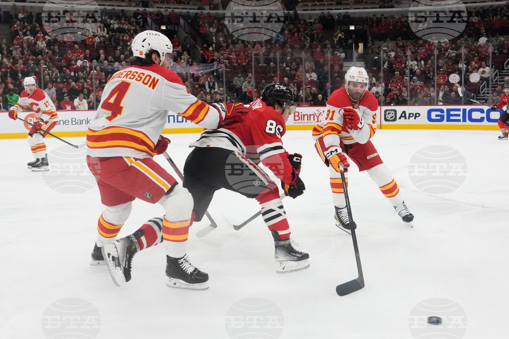 Flames Blackhawks Hockey