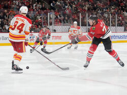 Flames Blackhawks Hockey