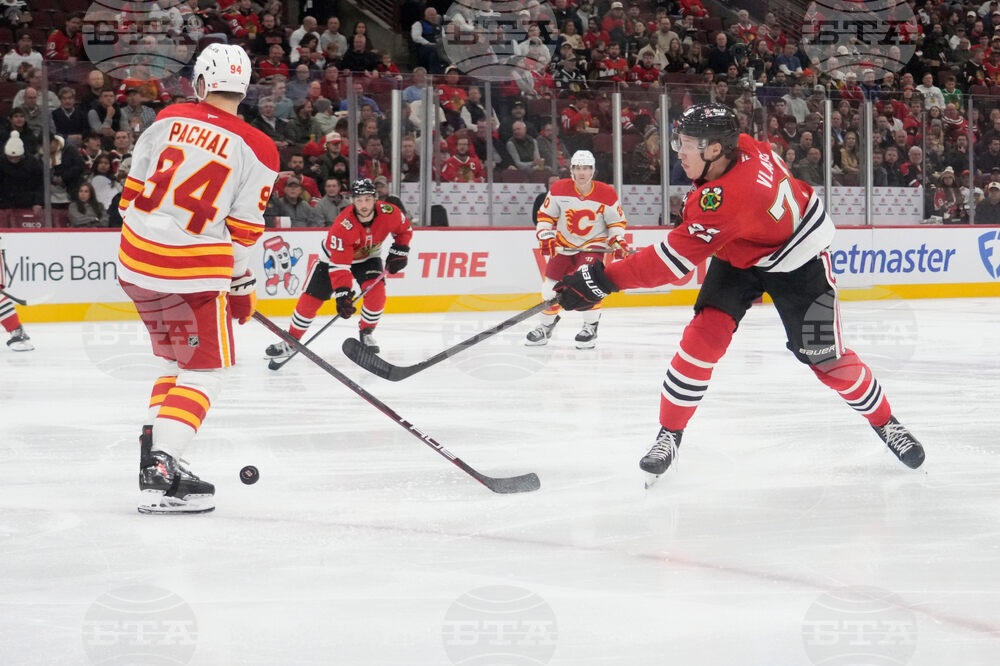 Flames Blackhawks Hockey