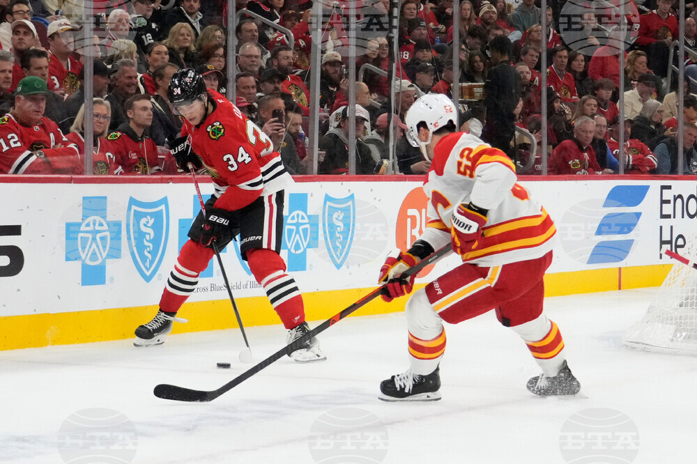 Flames Blackhawks Hockey