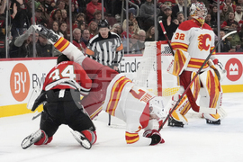 Flames Blackhawks Hockey