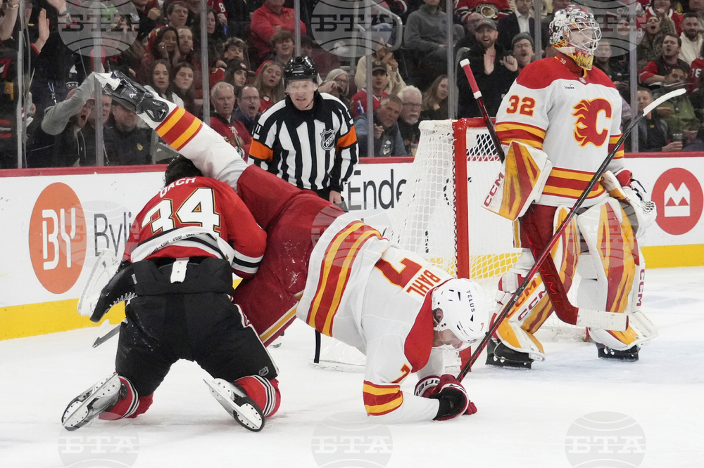 Flames Blackhawks Hockey