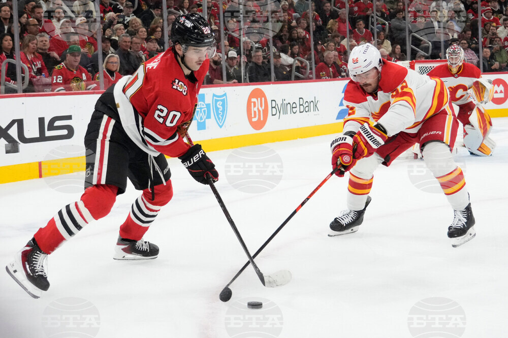 Flames Blackhawks Hockey