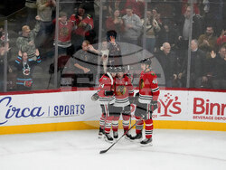 Flames Blackhawks Hockey