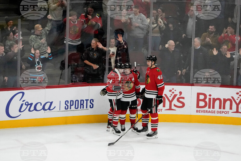 Flames Blackhawks Hockey