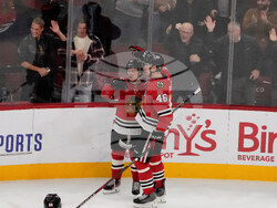 Flames Blackhawks Hockey