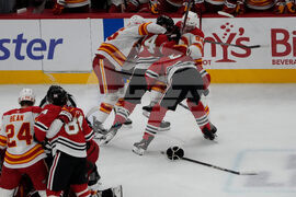 Flames Blackhawks Hockey