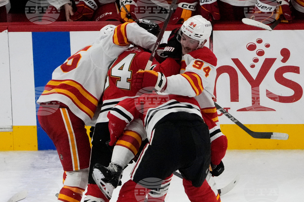 Flames Blackhawks Hockey