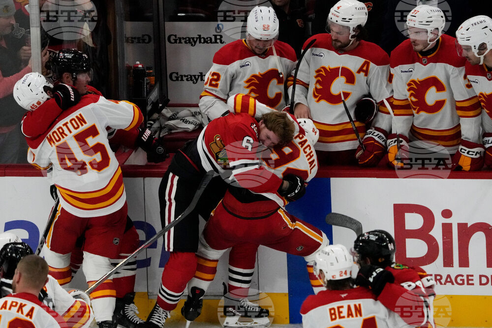 Flames Blackhawks Hockey