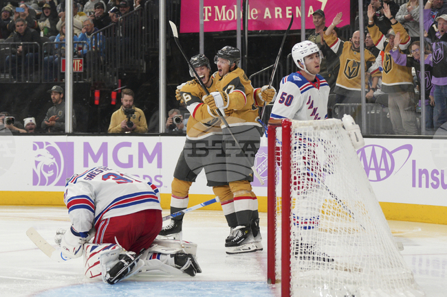 APTOPIX Rangers Golden Knights Hockey