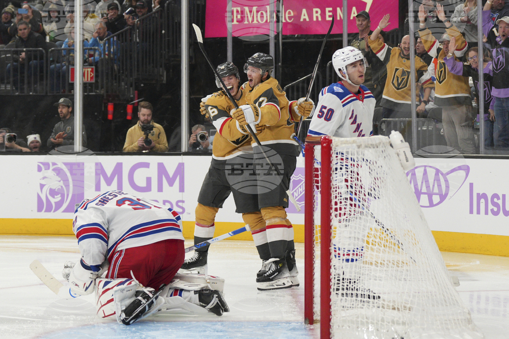 APTOPIX Rangers Golden Knights Hockey