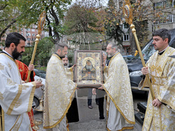 Варна - икона с мощи на свети Гавриил Ургебадзе - посрещане