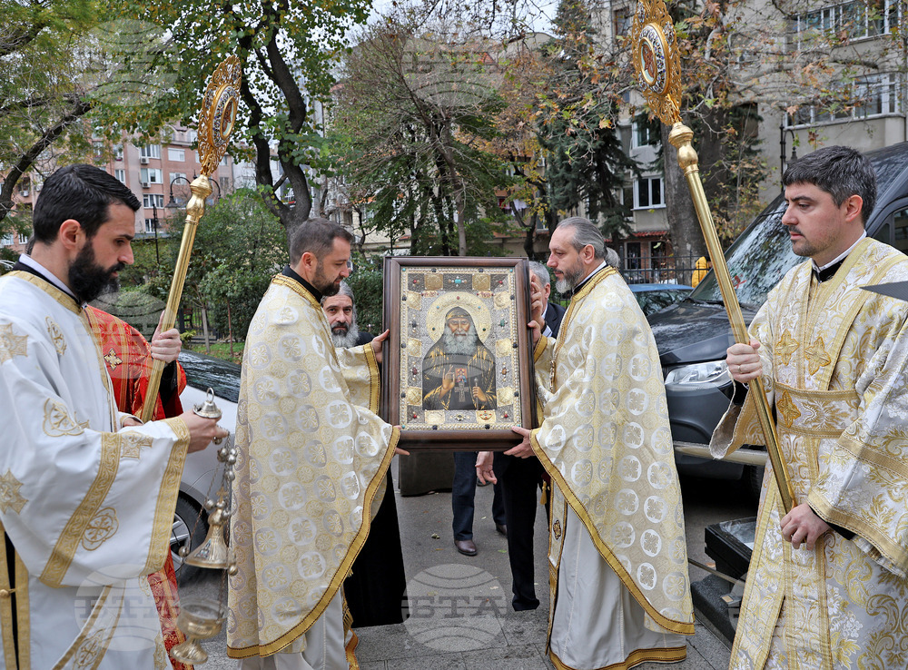 Варна - икона с мощи на свети Гавриил Ургебадзе - посрещане