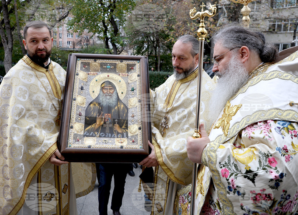 Варна - икона с мощи на свети Гавриил Ургебадзе - посрещане