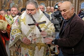 Варна - икона с мощи на свети Гавриил Ургебадзе - посрещане