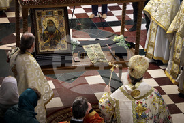 Варна - икона с мощи на свети Гавриил Ургебадзе - посрещане