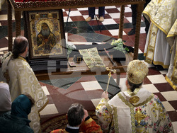 Варна - икона с мощи на свети Гавриил Ургебадзе - посрещане