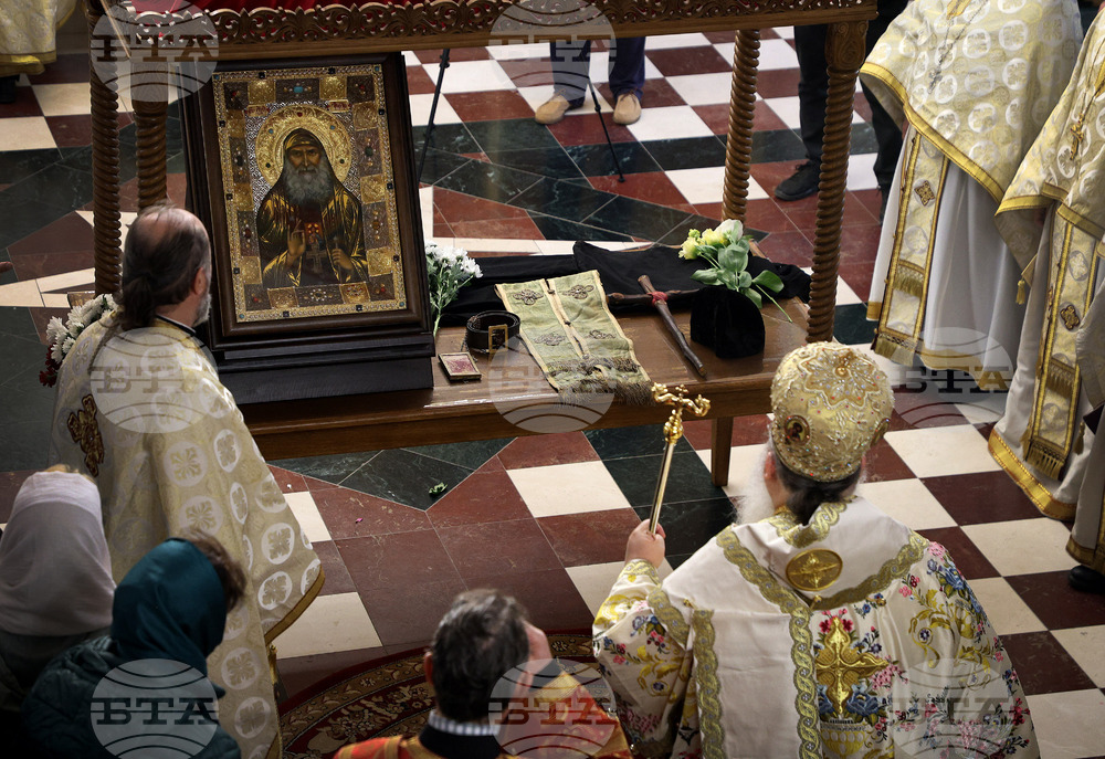 Варна - икона с мощи на свети Гавриил Ургебадзе - посрещане