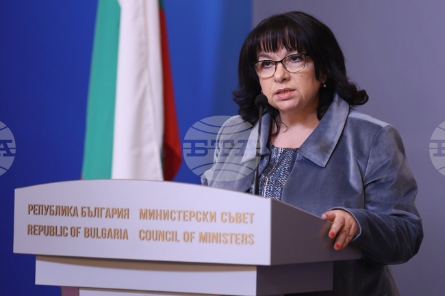 Министерски съвет - Теменужка Петкова - брифинг