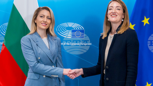 Parliament Chair Nazaryan Thanks EP President Roberta Metsola for EU Institutions’ Support for Bulgaria’s Eurozone Accession